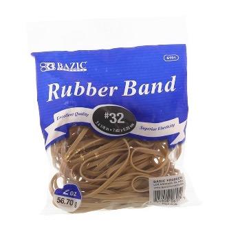 BAZIC 2 Oz./ 56.70 g #32 Rubber Bands -CAJA 36