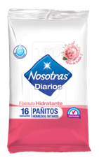 NOSOTRAS PAÑITOS INT 16 AGUA DE ROSA - CAJA DE 12
