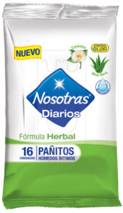 NOSOTRAS PAÑITOS INT 16 HERBAL - CAJA DE 12