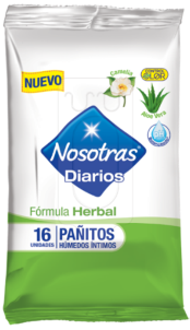 NOSOTRAS PAÑITOS INT 16 HERBAL - CAJA DE 12