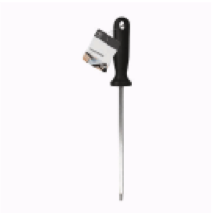 KNIFE SHARPENER,12."L PLSTC HN - CAJA DE 12