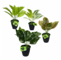 ARTIFICAL POTTED PLANT,10" 4AS - CAJA DE 12