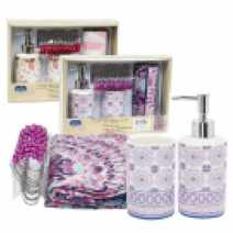 BATHROOM SET,15pc 2ASTD DESIGN - CAJA DE 12
