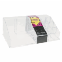 ORGANIZER,8.6" COSMETIC CLEAR - CAJA DE 24