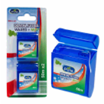 DENTAL FLOSS,2pk 50m MINT WAX - CAJA DE 48