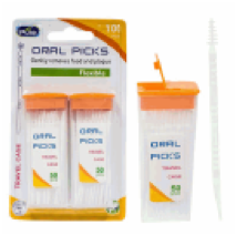 TOOTHPICK,100pc 2in1 FLOSS ASS - CAJA DE 48