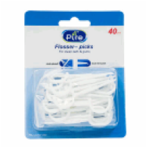 FLOSS PICKS,40ct WHITE PLSTC - CAJA DE 48