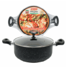 DUTCH OVEN,6QT BLACKwGLASS LID - CAJA DE 6
