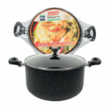 DUTCH OVEN,10qtBLACKwGLASS LID - CAJA DE 4