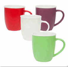 MUG,19oz CERAMIC 4ASST/CRLS - CAJA DE 48