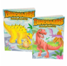 CLR'G BOOK,80pgDINOSAURS 2ASTD - CAJA DE 48