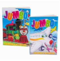 COLORING BOOK,320pg JUMBO FUN - CAJA DE 24