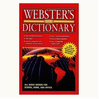 WEBSTER Jumbo 320 Pg. English-English Dictionary -CAJA 48