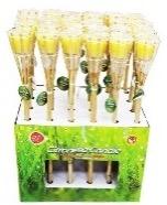 24PC CITRONELLA CANDLE GLASS TORCH - CAJA 24