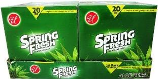 20PK 100G BAR SOAP ALOE VERA W/PDQ  - CAJA 4