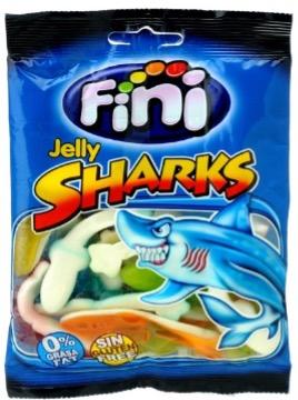FINI JELLY SHARKS 3.5oz - CAJA DE 12