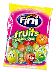 FINI FRUIT BUBBLE GUM 3.5oz - CAJA DE 12