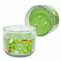CANDLE,11oz 3 WICK FRESH APPLE - CAJA DE 4