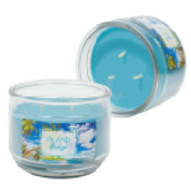 CANDLE,11oz 3 WICK ISLAND BREE - CAJA DE 4