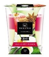 3oz 2IN1 VANILLA&APPLE CINNAMONCANDLE - CAJA 12