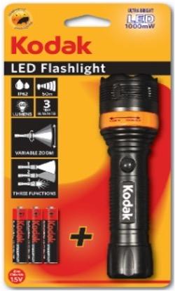 KODAK LINTERNA 120 LED FOCUS  + 3 BATTERIES AAA - CAJA DE 12