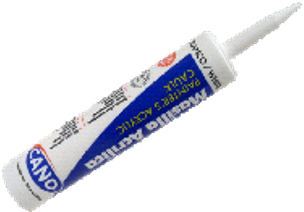 CAULKING ACRILICO DE SECADO RAPIDO PARA INTERIOR Y EXTERIOR DE 10.1oz BLANCO - CAJA DE 24 (SE ORDENA POR UNIDADES)