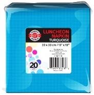 20ct13"x13" TURQUOISE LUNCHEON NAPKIN - CAJA 36
