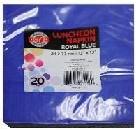 20ct 13"x13" R BLUE LUNCHEON NAPKIN - CAJA 36