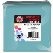20ct 13"x13" LT BLUE LUNCHEON NAPKIN - CAJA 36