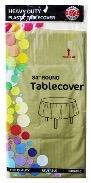 84" GOLDEN ROUND TABLE COVER  - CAJA  48