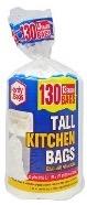 13GAL WHITE TALL KITCHEN BAG 130CT - CAJA 12