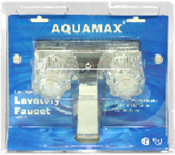 MEZCLADORA PARA LAVAMANOS PLASTICA CROMADA TIPO PRICE PFISTER CON HANDLE CLEAR   - CAJA DE 12 (SE ORDENA POR UNIDADES)