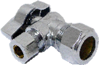 LLAVE ANGULAR DE 3/8Ó x 1/2Ó DE COMP. 1/4Ó DE VUELTA - CAJA DE 24 (SE ORDENA POR UNIDADES)