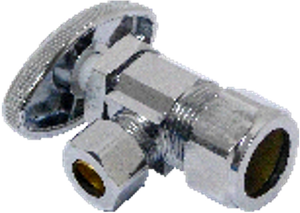 LLAVE ANGULAR DE 3/8Ó x 1/2Ó DE COMPRECION - CAJA DE 24 (SE ORDENA POR UNIDADES)