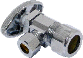 LLAVE ANGULAR DE 3/8Ó x 1/2Ó DE COMPRECION - CAJA DE 24 (SE ORDENA POR UNIDADES)