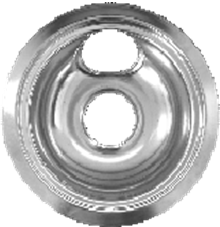 PAN RING PARA ESTUFA CROMADO UNIVERSAL DE 8Ó - CAJA DE 12 (SE ORDENA POR UNIDADES)