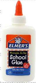 ELMERS WASHABLE SCHOOL GLUE 4 OZ /   PALETA 60 cjs