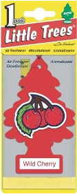 LITTLE TREES WILD CHERRY 1 CT 1 CAJA / 24 UNIDADES